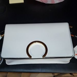 White Leather Purse